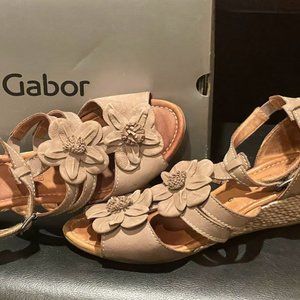 Gabor Women Wedge Sandals. Wide width!